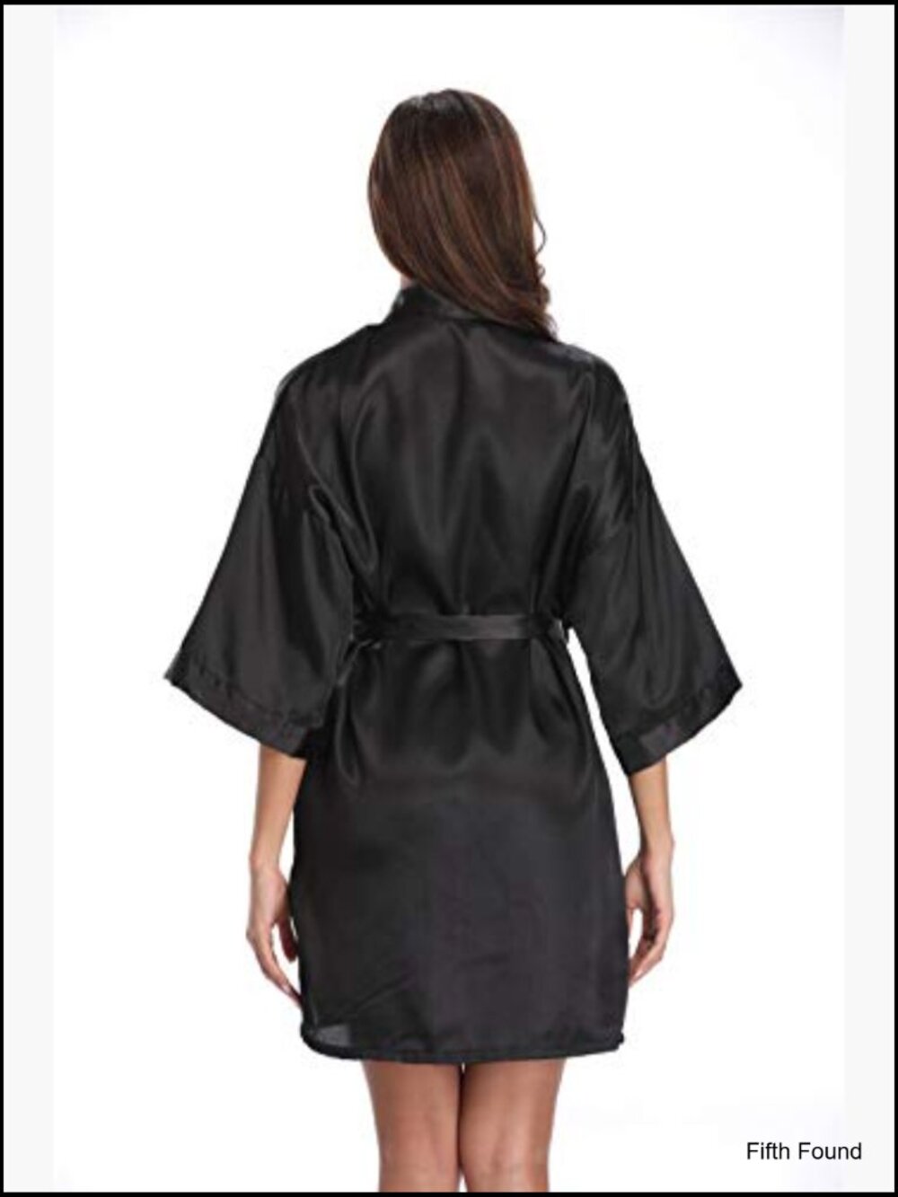 Satin Kimono Robe Silky Bathrobe Bride Bridesmaid Wedding Loungewear - Picture 2 of 7